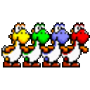 Yoshi Colors — cartoon emoji for Slack & Discord