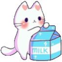 Kitty Milk 2 — cartoon emoji for Slack & Discord