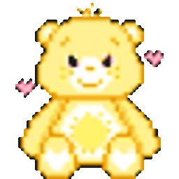 Carebear Yellow — cartoon emoji for Slack & Discord (Discord)