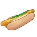 Hotdog With Mustard — food emoji for Slack & Discord