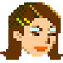 Yahoo Games Woman — cartoon emoji for Slack & Discord
