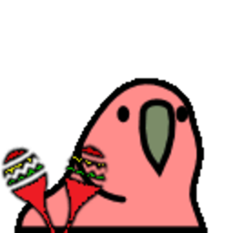 Maracas Parrot — cartoon emoji for Slack & Discord (Discord)