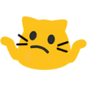 Meow Shrug2 — cartoon emoji for Slack & Discord
