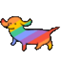 Rainbow Dog 2 — cartoon emoji for Slack & Discord (Discord)
