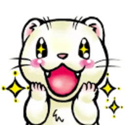 Ferret Shiney — cartoon emoji for Slack & Discord (Discord)