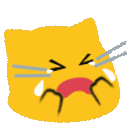 Meow Cry — cartoon emoji for Slack & Discord