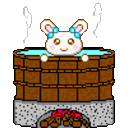 Rabbit Hottub — cartoon emoji for Slack & Discord