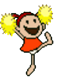 Cheerleader 2 — cartoon emoji for Slack & Discord (Discord)