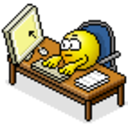 Desk Computer — cartoon emoji for Slack & Discord