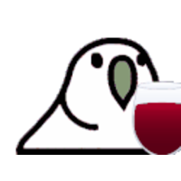 Wine Parrot — cartoon emoji for Slack & Discord (Discord)