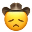 Disappointed Cowboy — emoji emoji for Slack & Discord