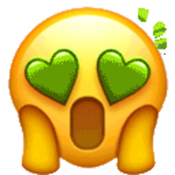 Hearteyes Shock — cartoon emoji for Slack & Discord (Discord)