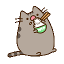 Pusheen Rice — cartoon emoji for Slack & Discord