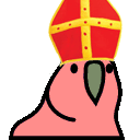 Sint Parrot — cartoon emoji for Slack & Discord