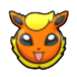 Flareon Face — cartoon emoji for Slack & Discord (Discord)