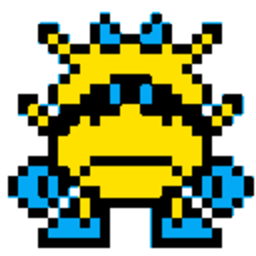 Virus Yellow — cartoon emoji for Slack & Discord (Discord)