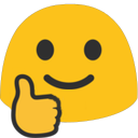 Blob Thumbs Up — emoji emoji for Slack & Discord