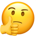 Thinking Face Thumbsup — emoji emoji for Slack & Discord