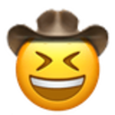 Laughing Cowboy — cartoon emoji for Slack & Discord