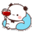 Drinking Wine — panda emoji for Slack & Discord