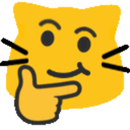 Meow Thinkingsmirk — cat emoji for Slack & Discord (Discord)