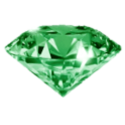 Green Diamond — gemstone emoji for Slack & Discord (Discord)