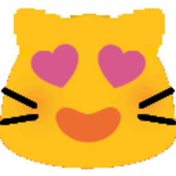 Meow Hearteyes — cartoon emoji for Slack & Discord (Discord)