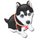 Huskey Pup — cartoon emoji for Slack & Discord