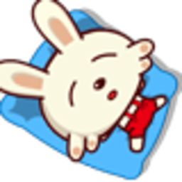 Sleeping Rabbit — cartoon emoji for Slack & Discord (Discord)