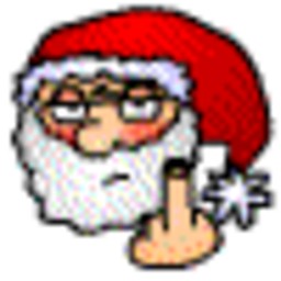 Santa Finger — cartoon emoji for Slack & Discord (Discord)