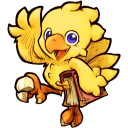 Chocobo Front — cartoon emoji for Slack & Discord