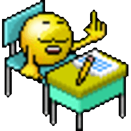 Desk Student — cartoon emoji for Slack & Discord (Discord)
