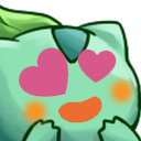 Bulbhearteyes — cartoon emoji for Slack & Discord