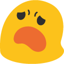 Blob Frowning Big — cute emoji for Slack & Discord