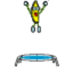 Banana Trampoline — cartoon emoji for Slack & Discord (Discord)