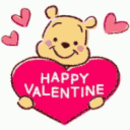 Happyvalentine Winnie — cartoon emoji for Slack & Discord (Discord)