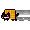 Evil Nyancat — cartoon emoji for Slack & Discord