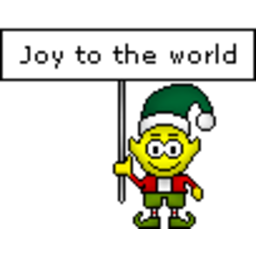 Joy To The World Elf — cartoon emoji for Slack & Discord (Discord)