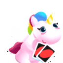 Uno Unicorn — cartoon emoji for Slack & Discord