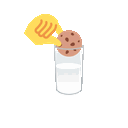 Dunk Cookie — cartoon emoji for Slack & Discord