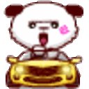 Panda Car — cartoon emoji for Slack & Discord