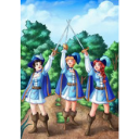 Girl Musketeers — cartoon emoji for Slack & Discord