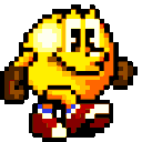 Pacman Walking — cartoon emoji for Slack & Discord