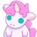 Pink Unicorn — cartoon emoji for Slack & Discord
