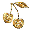 Gold Cherries — fruit emoji for Slack & Discord