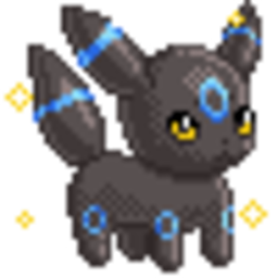 Umbreon Shiny — cartoon emoji for Slack & Discord (Discord)