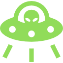 Green Ufo — ufo emoji for Slack & Discord