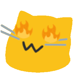 Meow Fireeyes — cartoon emoji for Slack & Discord (Discord)