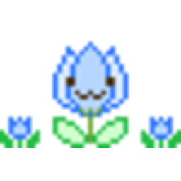 Tulip Blue — cartoon emoji for Slack & Discord (Discord)