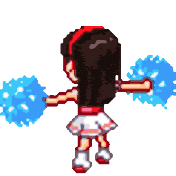 Cheerleader — cartoon emoji for Slack & Discord (Discord)